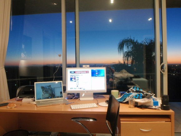 The view from one of our offices, with amazing city wide views of Adelaide.