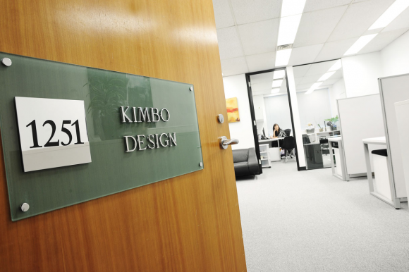 The entrance to the KIMBO Design office.