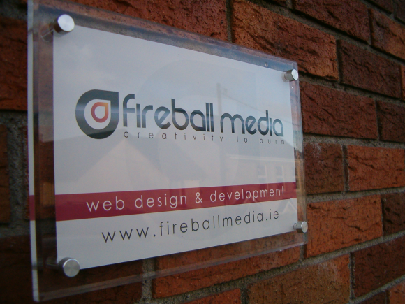 Our shiny new plaque..