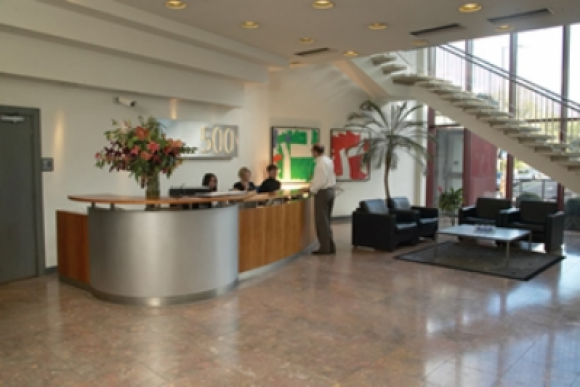 Here's our lovely reception area 