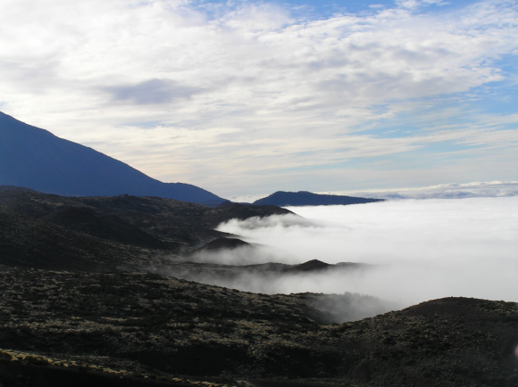 View of the office on a nice day. Sorry, but working in Tenerife there are much better views than my desk...!