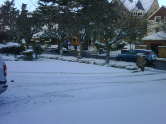 Nearly Christmas time... Taken FROM our office, not OF our office!