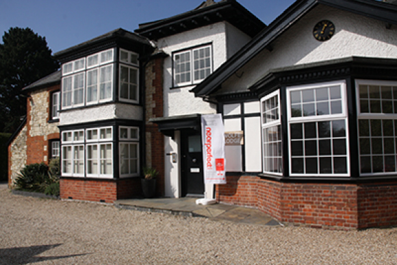 Outside Wolfe Lodge, (Nearperfect Media offices), Bordon, Hampshire