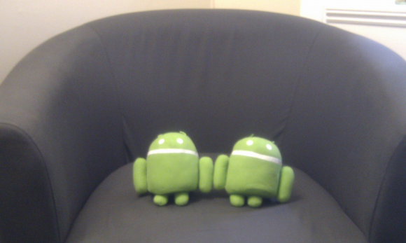 Our mascots, Larry and Serge