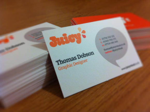 Our new business cards