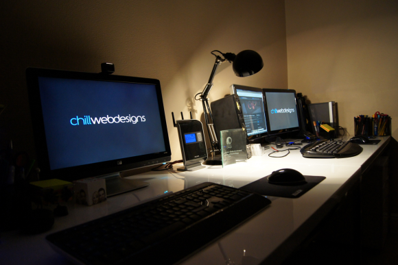 Office Desk and Computers