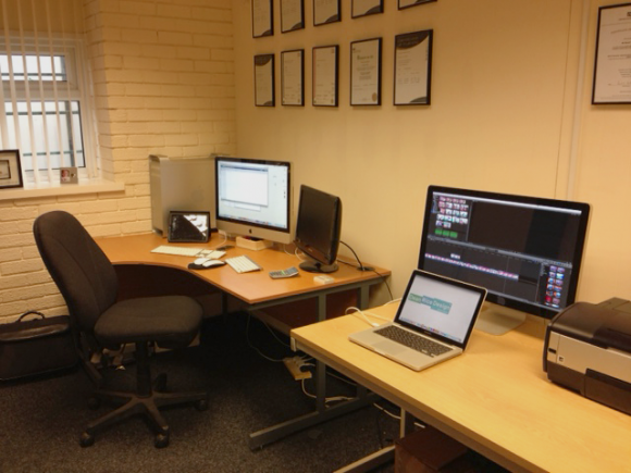 Inside our office....