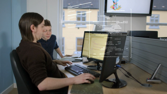 A still from our company video.