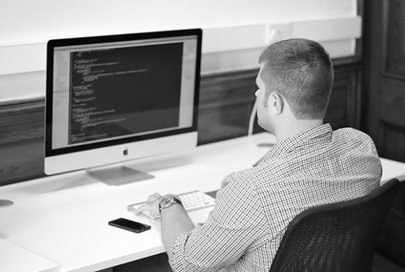 Pawel hard at work creating some native mobile applications