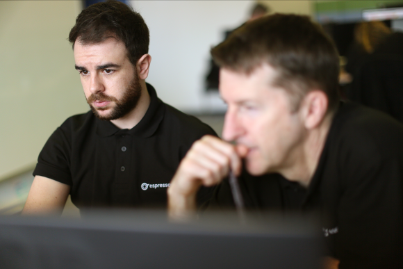 Some of the team hard at work