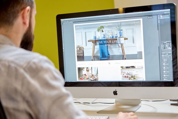 One of our developers is busy customising a clients website, ready for the big launch.