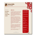 Journalist personal website