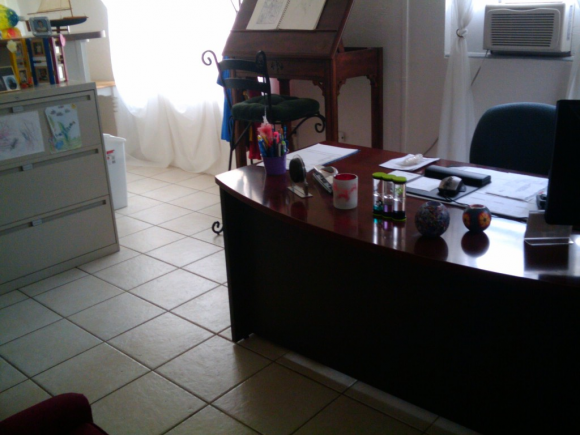 Our reception area from the front door.