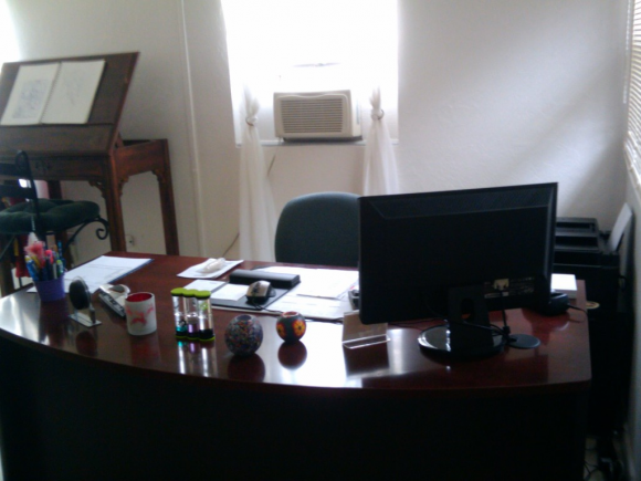 Our reception desk.
