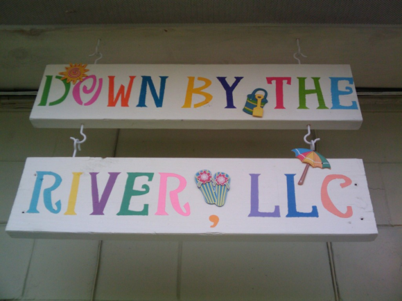 This is our sign on the front of the building.