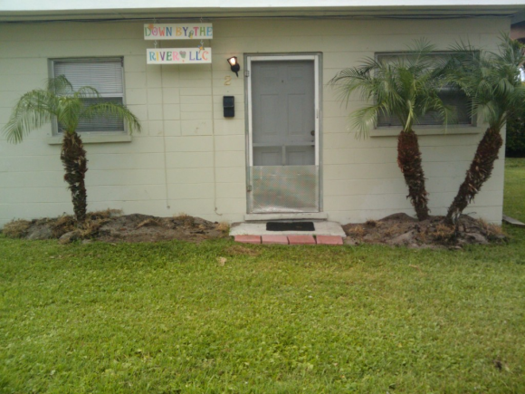 View of our building from the parking lot.